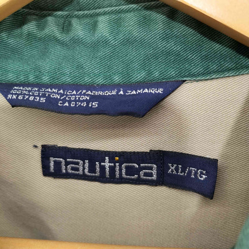 ノーティカ NAUTICA 90-2000s 胸ポケット刺繍 コットンBDオーバーサイズ長袖シャツ メンズ XL