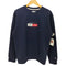 トミージーンズ tommy jeans フロント刺繍Vガゼット 裏起毛クルーネックスウェット メンズ S
