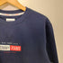 トミージーンズ tommy jeans フロント刺繍Vガゼット 裏起毛クルーネックスウェット メンズ S