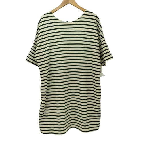 プチバトー PETIT BATEAU バックリボン ボーダーワンピース レディース JPN:3