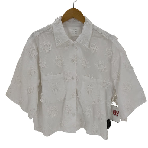 スローブイエナ SLOBE IENA crinkle crinkle crinkle 3D embroidery S/S shirts レディース FREE