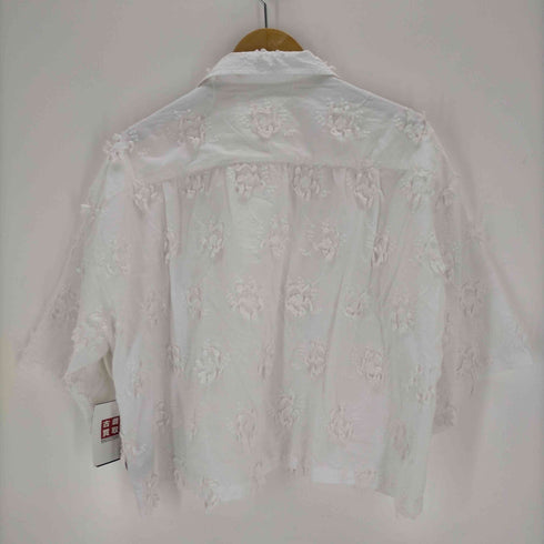 スローブイエナ SLOBE IENA crinkle crinkle crinkle 3D embroidery S/S shirts レディース FREE