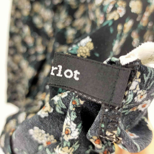 メルロー merlot S/S花柄シャツ 総柄 レディース