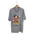 裾袖シングル 25周年 キャラクタープリント クルーネックTシャツ メンズ