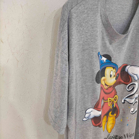 裾袖シングル 25周年 キャラクタープリント クルーネックTシャツ メンズ