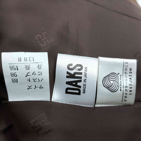 ダックス DAKS 金ボタン チェック ブレザー ウール テーラードジャケット レディース 13BR
