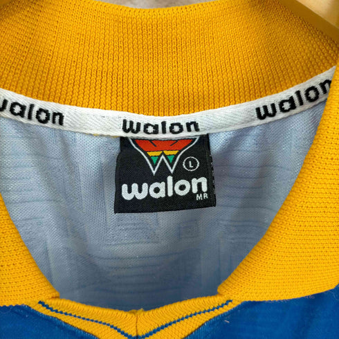 walon 南アメリカ メッシュ切替 襟付きサッカーシャツ メンズ import:L