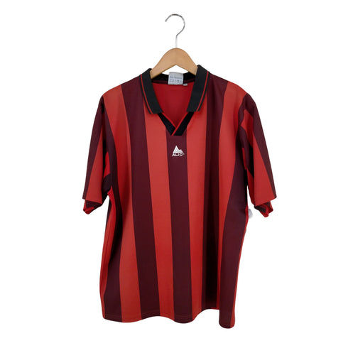 ALIC 太ストライプ 襟付きサッカーシャツ メンズ import:L