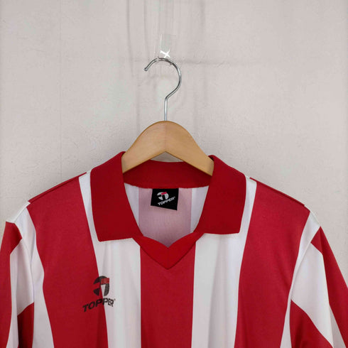 トッパー Topper 太ストライプ 襟付きサッカーシャツ メンズ JPN:L