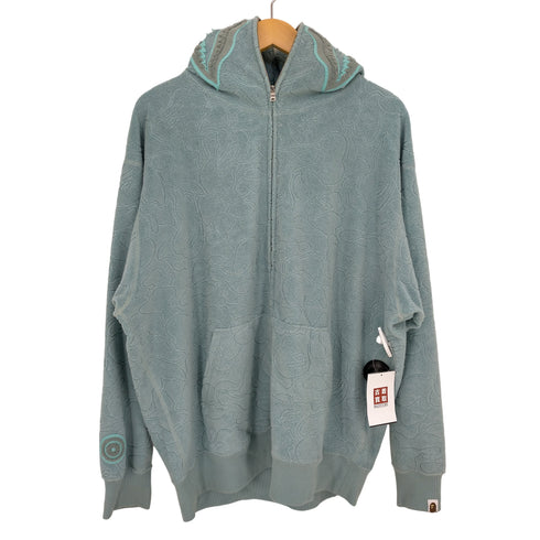 アベイシングエイプ A BATHING APE 24ss LINE CAMO TERRY TOWEL SHARK ZIP HOODIE メンズ JPN:L