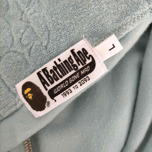 アベイシングエイプ A BATHING APE 24ss LINE CAMO TERRY TOWEL SHARK ZIP HOODIE メンズ JPN:L