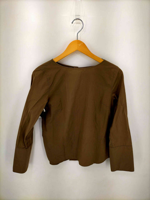 マッキントッシュフィロソフィー MACKINTOSH PHILOSOPHY ノーカラーコットンシャツ レディース JPN:38