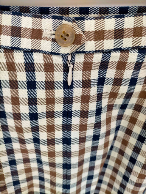 アクアスキュータム AQUASCUTUM ギンガムチェックバックジップスカート レディース 9
