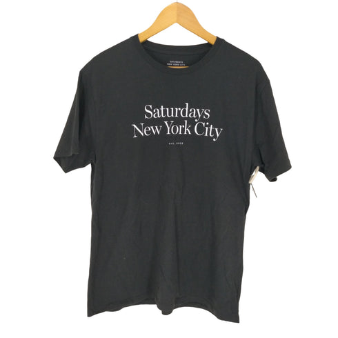 サタデーズニューヨークシティ Saturdays New York City ロゴプリントクルーネックTシャツ メンズ JPN:M