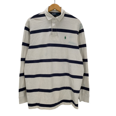 ポロバイラルフローレン Polo by RALPH LAUREN L/S スモールポニー刺繍ボーダーラガーシャツ メンズ JPN:L