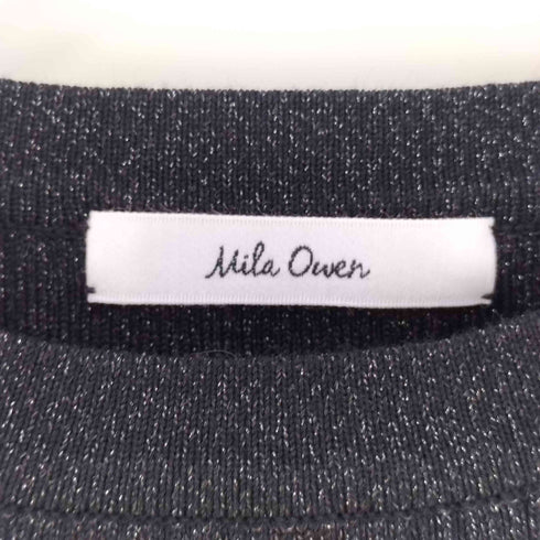 ミラオーウェン Mila Owen ラメニットノースリーブリブトップス レディース JPN:0