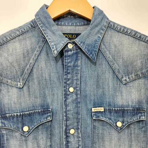ポロラルフローレン POLO RALPH LAUREN ウエスタンデニムシャツ メンズ import:XS