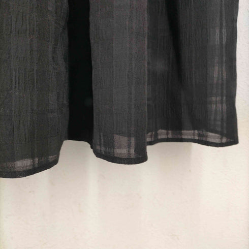 リリーブラウン Lily Brown エアリーチェックシャーリングワンピース レディース ONE SIZE