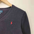 ポロバイラルフローレン Polo by RALPH LAUREN ポニー刺繍 Vネックコットンニット レディース 160