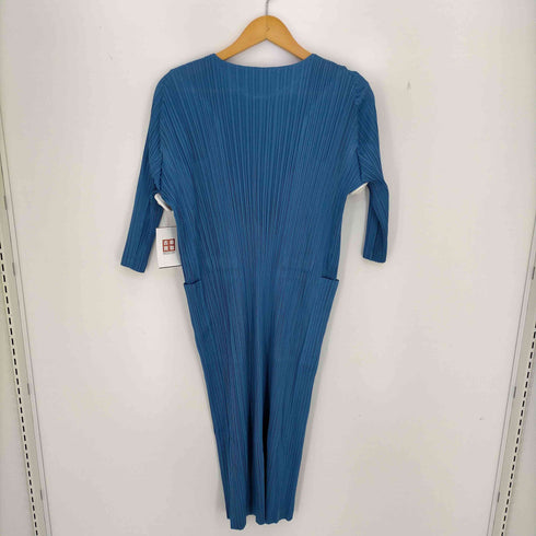 プリーツプリーズイッセイミヤケ PLEATS PLEASE ISSEY MIYAKE 23ss ブループリーツワンピース レディース JPN:2