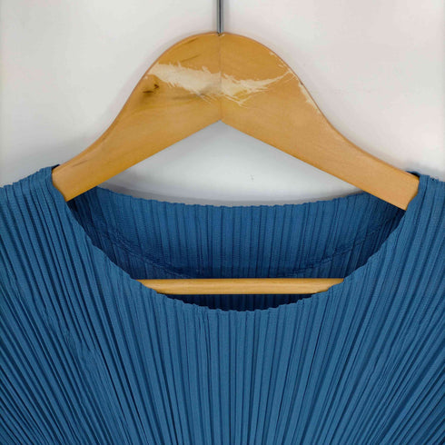 プリーツプリーズイッセイミヤケ PLEATS PLEASE ISSEY MIYAKE 23ss ブループリーツワンピース レディース JPN:2