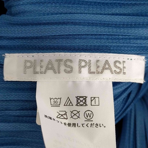 プリーツプリーズイッセイミヤケ PLEATS PLEASE ISSEY MIYAKE 23ss ブループリーツワンピース レディース JPN:2