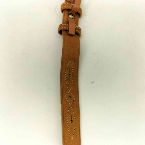 ラルフローレン RALPH LAUREN ステッチレザーベルト レディース M