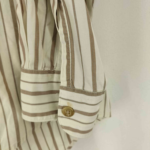 ジョセフアボード JOSEPH ABBOUD ノーカラー L/S ストライプシャツ メンズ import:S