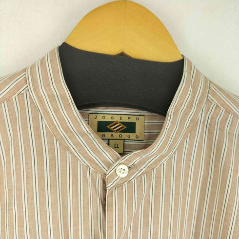 ジョセフアボード JOSEPH ABBOUD L/S ストライプノーカラーシャツ メンズ import:XL
