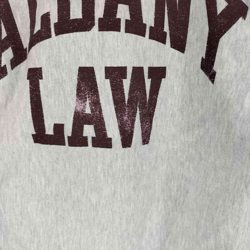 チャンピオン Champion 90s 刺繍タグ REVERSE WEAVE メキシコ製 ALBANY LAW カレッジプリントスウェット メンズ JPN:L