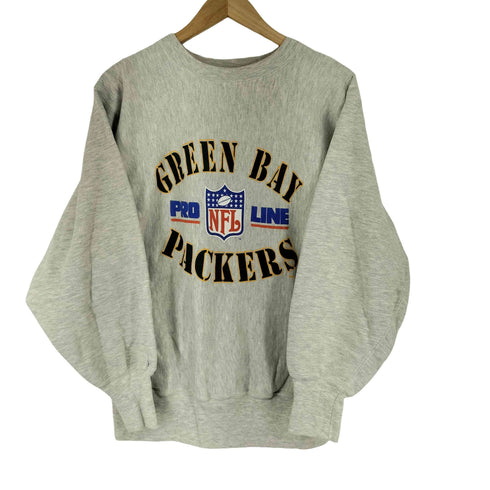 チャンピオン Champion 90s 刺繍タグ REVERSE WEAVE メキシコ製 NFL PRO LINE 3段 チームプリントスウェット メンズ JPN:L