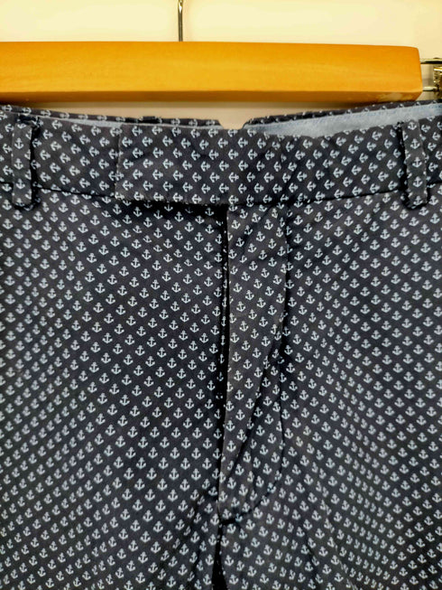 ポロラルフローレン POLO RALPH LAUREN SLIM FIT アンカー柄 スラックスパンツ 総柄 メンズ 33/32