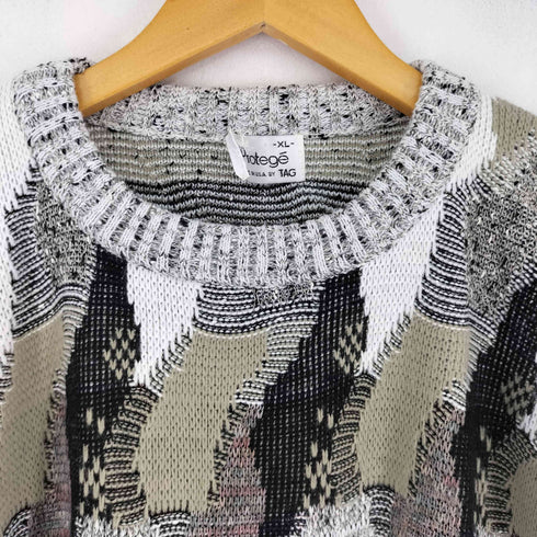 Protege 90s USA製 総柄アクリルニット メンズ JPN:XL