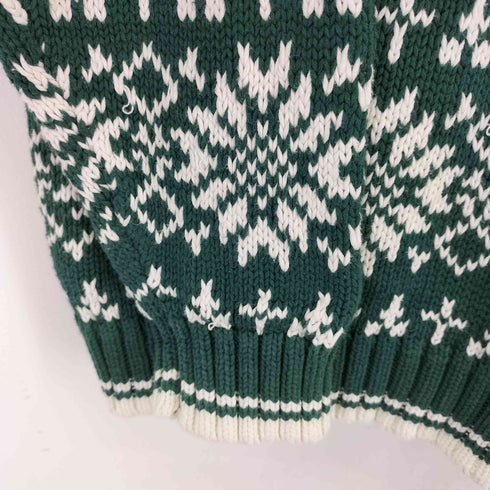 ギャップ Gap 90s OLD バーズアイ ノルディックコットンニット メンズ JPN:L