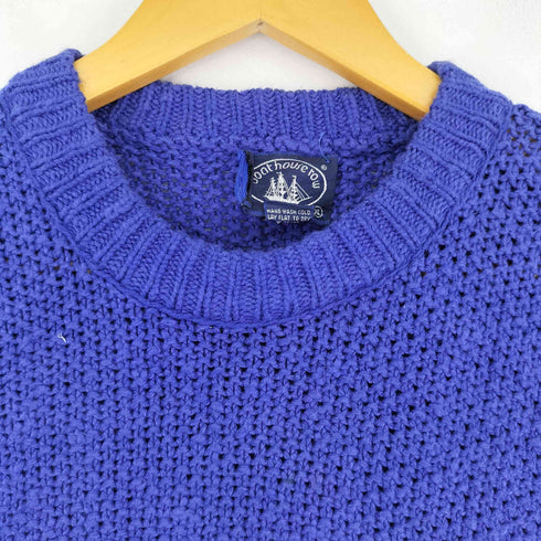 BOAT HOUSE ROW 90s USA製 ツートン コットンニット メンズ JPN:XL