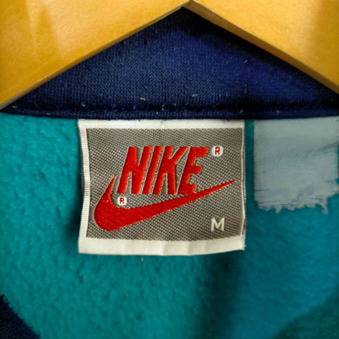 ナイキ NIKE 銀タグ フロントポケット 襟付きジップアップスウェットジャケット メンズ import:M