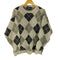 リバティ LIBERTY 90s EXACTA アーガイル クルーネックニット メンズ