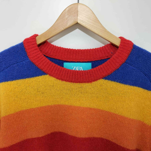 ザラ ZARA × HARRY LAMBERT 23AW Stripe Sweater ストライプセーター メンズ L
