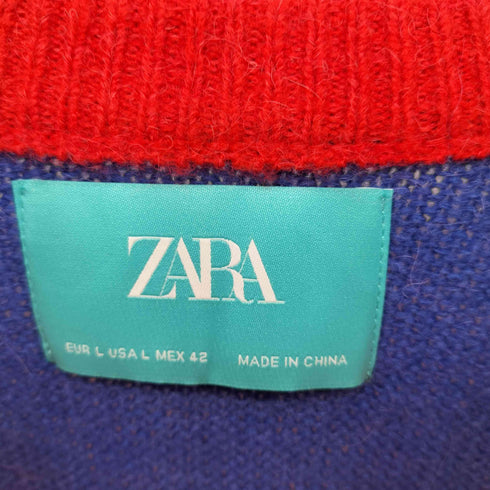 ザラ ZARA × HARRY LAMBERT 23AW Stripe Sweater ストライプセーター メンズ L