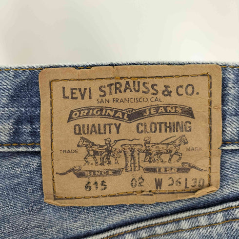 リーバイス Levis 90S クロアチア製 EURO 615 ボタン裏C01 オレンジタブ ユーロ ジップフライ デニムパンツ 96年製 メンズ W36L30