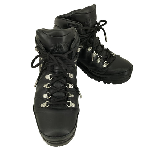 ステューシー Stussy WORLD HIKER WATERPROOF MID HIKER BLACK FULL GRAIN メンズ JPN:28