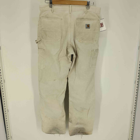 カーハート Carhartt 90S USA製 DRILL DOUBLE FRONT WORK DUNGAREE PANT ダブルニー ペインター ワークパンツ メンズ 34X32