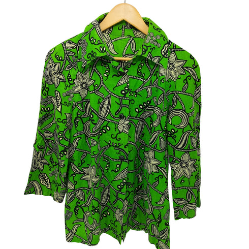 only for girl 50-60s 総柄長袖シャツ メンズ