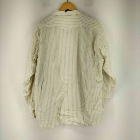 ラジャブルック rajabrooke MIX SHIRT STRIPE WHITE メンズ