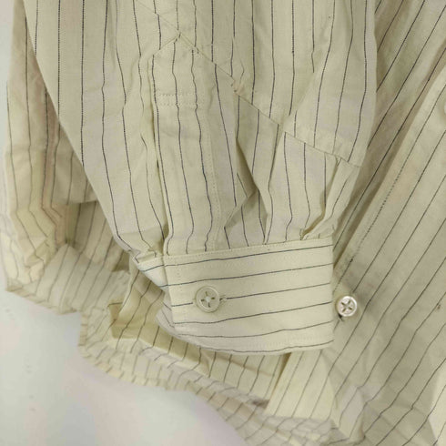 ラジャブルック rajabrooke MIX SHIRT STRIPE WHITE メンズ