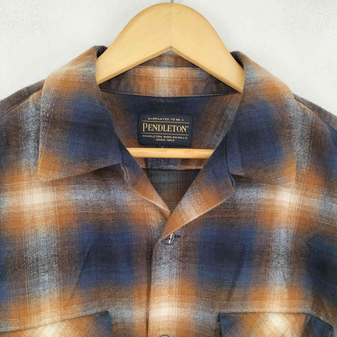 ペンドルトン PENDLETON 別注 オンブレチェック オープンカラーシャツ メンズ JPN:L