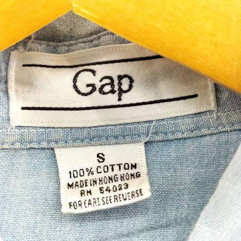 ギャップ Gap 80s OLD 香港製 シャンブレーシャツ メンズ JPN:S