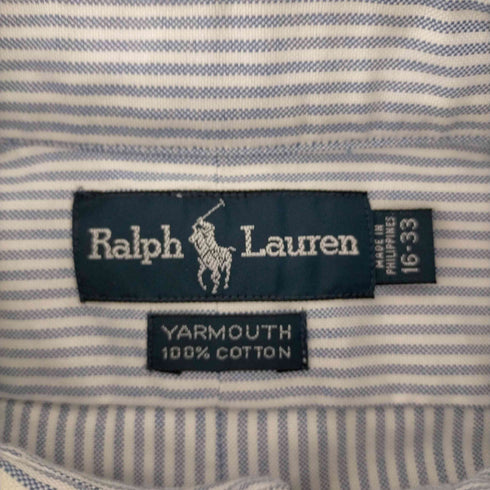 ラルフローレン RALPH LAUREN ポニー刺繍 yarmouth ボタンダウン オックスフォード ストライプシャツ メンズ 16-33