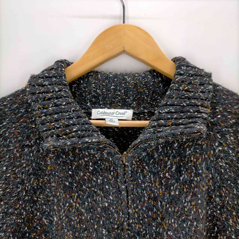 コールドウォータークリーク Coldwater Creek 00S モックネックハーフジップニット メンズ import:XL
