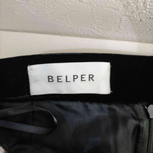 ベルパー BELPER Embroidery velvet skirt レディース JPN:1